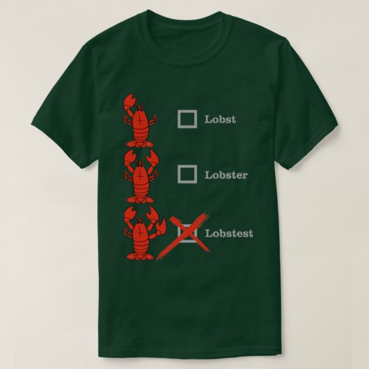 Lobst Lobster Lobster LobST-schelpdierschelpdieren T-shirt (Design voorkant)