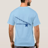 Lobstar Twee op blauw T-shirt (Achterkant)