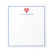 Lobster - Aangepast Notitieblok (Voorkant)