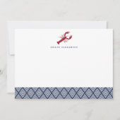 Lobster - Aangepaste Kaarten voor kantoorbenodigdh Notitiekaartje (Voorkant)