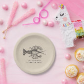 Lobster | Aangepaste zeeboil Papieren Bordje (Feest)