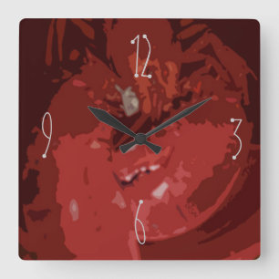 Lobster Abstract Vierkante Klok