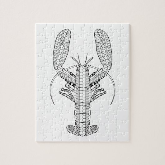 Lobster Adult Coloring Puzzle Legpuzzel (Verticaal)