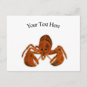 Lobster Ansichtkaart Briefkaart