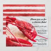 Lobster Bake Crawfish Boil Summer Nautical Beach Kaart (Voorkant / Achterkant)