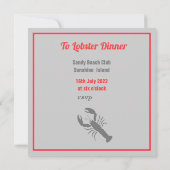 Lobster Bake Invitation Kaart (Achterkant)