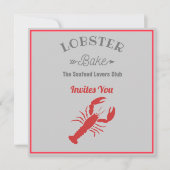 Lobster Bake Invitation Kaart (Voorkant)