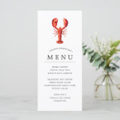 Lobster Bake | Rode Getijden Thema Menu (Staand voorkant)