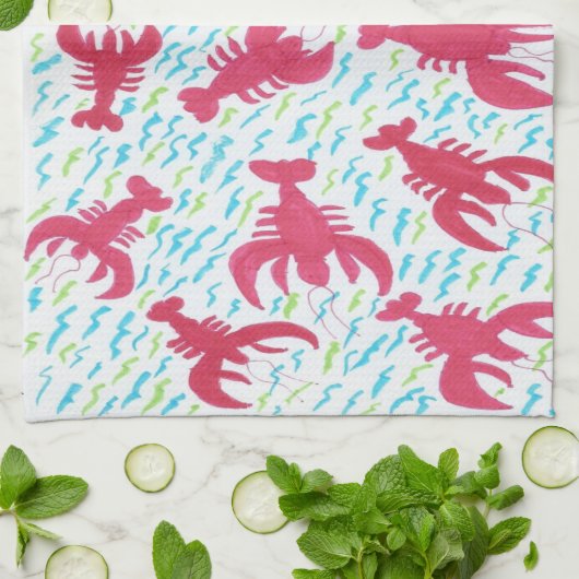 Lobster Bay Theedoek (Gevouwen)