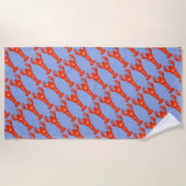 Lobster Beach Towel Strandlaken (Voorkant)