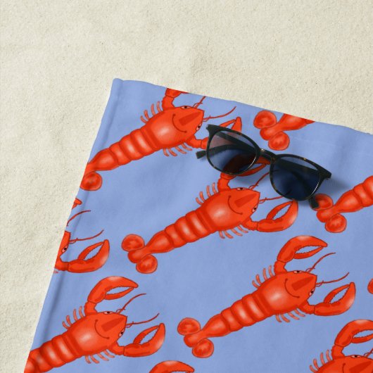 Lobster Beach Towel Strandlaken (In situ)