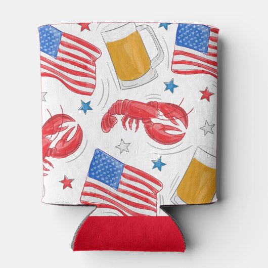 Lobster Beer Flag Star Blikjeskoeler (Achterkant)