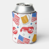 Lobster Beer Flag Star Blikjeskoeler (Blikje Achterkant)