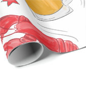 Lobster Beer Flag Star Cadeaupapier (Rol Hoek)