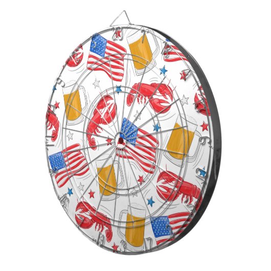 Lobster Beer Flag Star Dartbord (Voorkant Rechts)