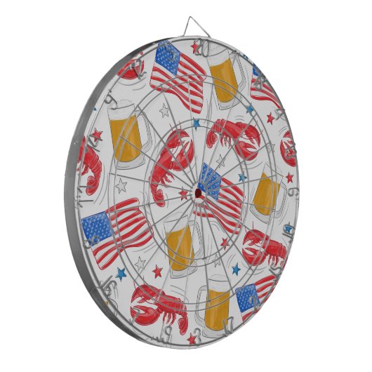 Lobster Beer Flag Star Dartbord (Voorkant Links)