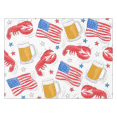 Lobster Beer Flag Star Tafelkleed (Voorkant (Horizontaal))
