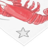 Lobster Beer Flag Star Tafelkleed (Gekanteld)
