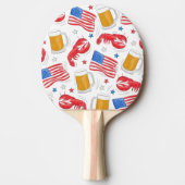 Lobster Beer Flag Star Tafeltennisbatje (Voorkant)