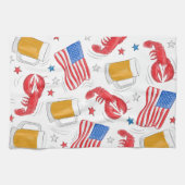 Lobster Beer Flag Star Theedoek (Horizontaal)