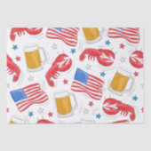 Lobster Beer Flag Star Tissuepapier (Voorkant)