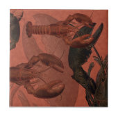 Lobster bij printtegel tegeltje (Voorkant)