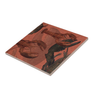 Lobster bij printtegel tegeltje