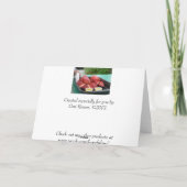 Lobster Birthday Card Kaart (Achterkant)