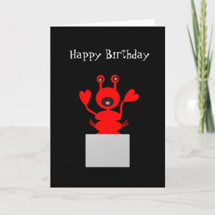 Lobster Birthday-kaart! Verblijf uit warm water Kaart