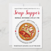 Lobster Bisque Soup Maine ME Food Festival Seafood Kaart (Voorkant)