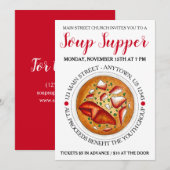 Lobster Bisque Soup Maine ME Food Festival Seafood Kaart (Voorkant / Achterkant)