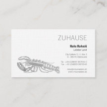 Lobster Black en White