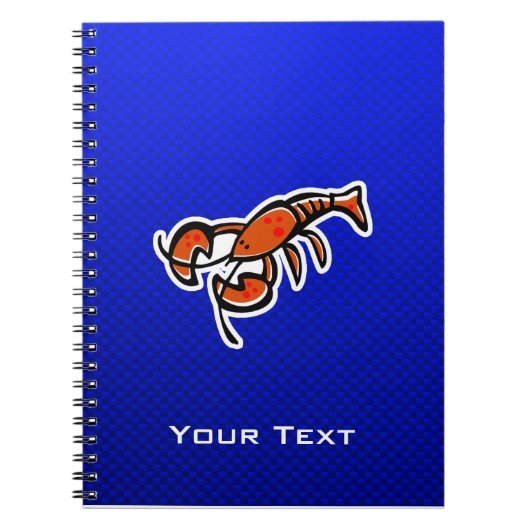 Lobster; Blauw Notitieboek (Voorkant)