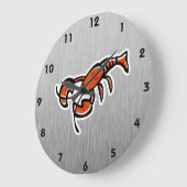 Lobster; blik van geborsteld metaal grote klok (Hoek)