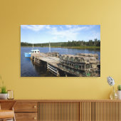 Lobster Boat, Mushaboom, Nova Scotia, Canada Canvas Afdruk (Insitu (Woonkamer))