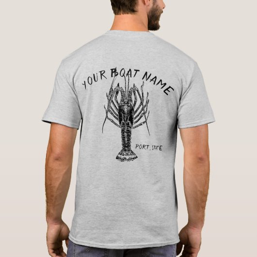 Lobster Boat Name Shirt (Achterkant)