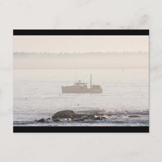 Lobster Boat op de Mount Desert Island Maine Briefkaart (Voorkant)