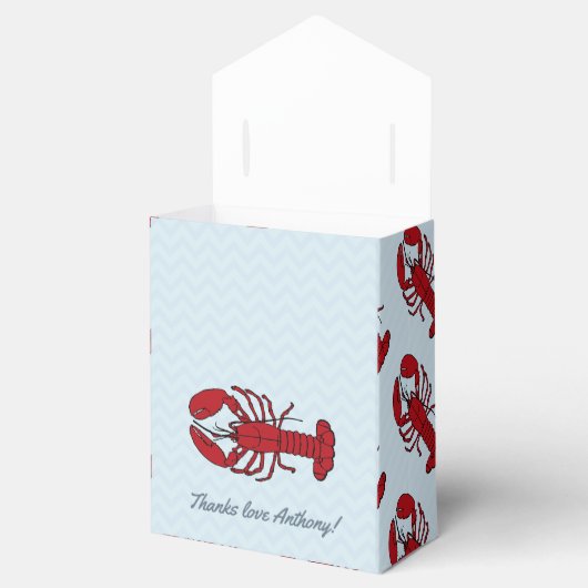 Lobster Boil bedankt je gast Bedankdoosjes (Geopend)