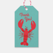 Lobster Boil Birthday Party Cute Kinder Cadeaulabel (Voorkant)