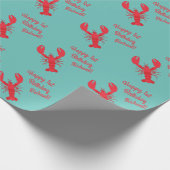 Lobster Boil Birthday Party Cute Kinder Cadeaupapier (Hoek)