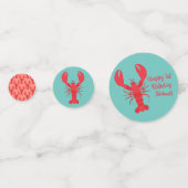 Lobster Boil Birthday Party Cute Kinder Confetti (Voorkanten)