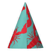 Lobster Boil Birthday Party Cute Kinder Feesthoedjes (Achterkant)