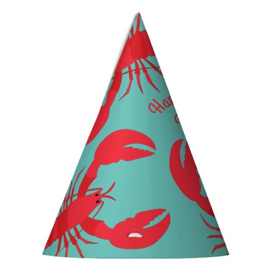 Lobster Boil Birthday Party Cute Kinder Feesthoedjes (Links)