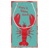 Lobster Boil Birthday Party Cute Kinder Klein Cadeauzakje (Achterkant)
