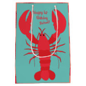 Lobster Boil Birthday Party Cute Kinder Medium Cadeauzakje (Achterkant)