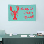 Lobster Boil Birthday Party Cute Kinder Spandoek (Beurs)
