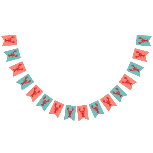 Lobster Boil Birthday Party Cute Kinder Vlaggetjes (Alle)