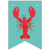 Lobster Boil Birthday Party Cute Kinder Vlaggetjes (Tweede vlag)