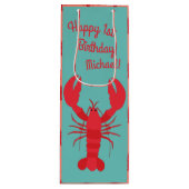Lobster Boil Birthday Party Cute Kinder Wijn Cadeautas (Voorkant)