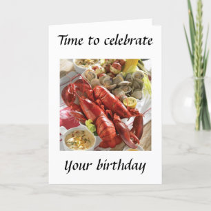 LOBSTER BOIL BIRTHDAY WISHES KAART